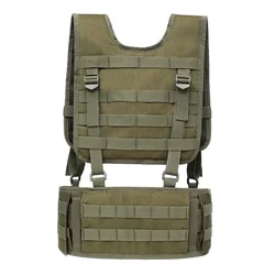 Chaleco táctico MOLLE para airsoft, paintball, caza y uso militar