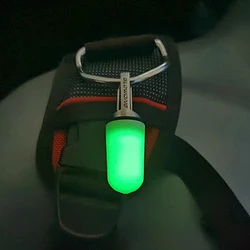 Luz nocturna de buceo brillante, hebilla de acero inoxidable para ambientes subacuáticos, cilindros de Gas BCD, señales luminosas