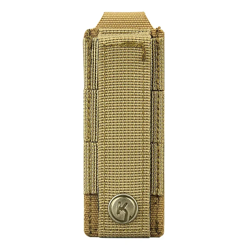 Tactische Single Pistol Magazine Pouch Outdoor Molle Open-Top Magazine Pouch voor G M1911 92F 9mm .40 Mags Zaklamp Holster - imagen 4