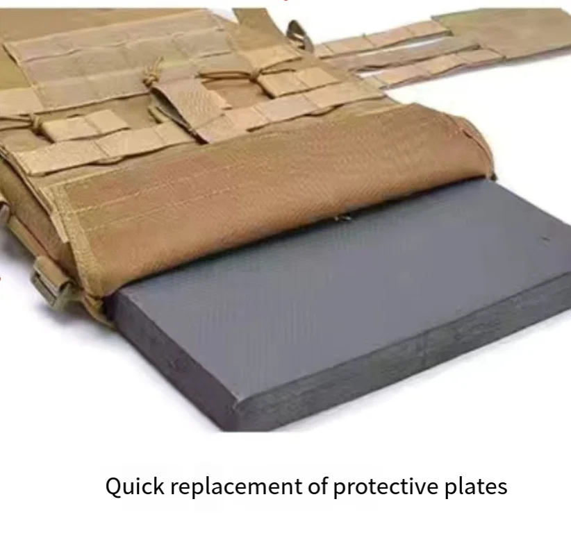 Armadura corporal ajustable 600D Oxford Molle, chaleco de caza JPC, ligero, portador de placa del ejército, equipo de jungla repelente al agua - imagen 4