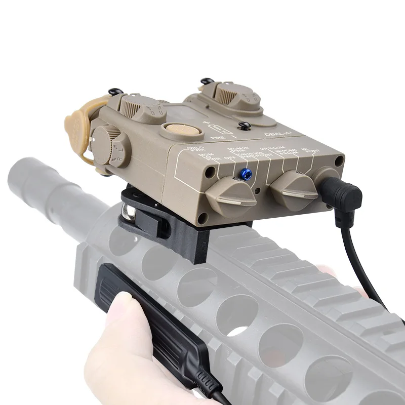 Airsofr táctico DBAL-A2 punto rojo verde Indicador de MIRA LÁSER solo láser sin luz No IR DBAL M300 M600 linterna de caza - imagen 4