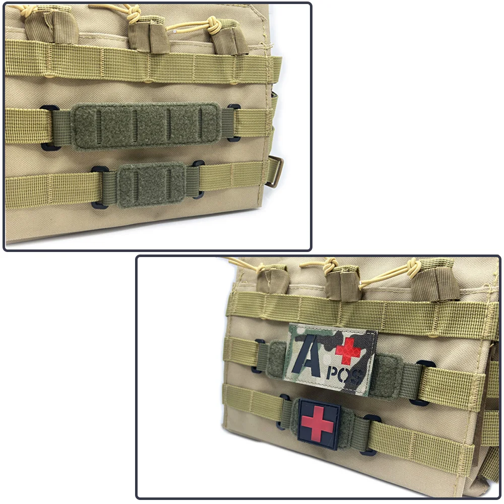 Panel táctico MOLLE corte láser gancho doble cara resistente - imagen 4