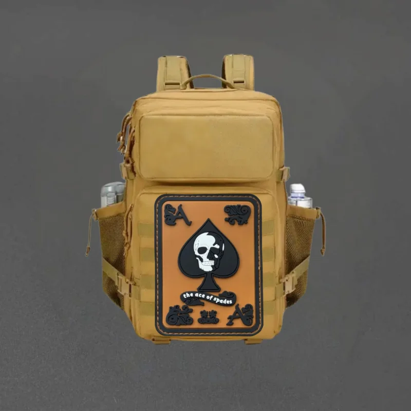 Parche de PVC "THE ACE OF SPADES", chaleco táctico, insignia de moral con gancho y bucle, pegatinas decorativas para mochila, parches para brazalete para ropa