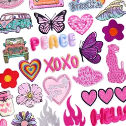 Parche termoadhesivo bordado corazón mariposa – Personaliza tu ropa