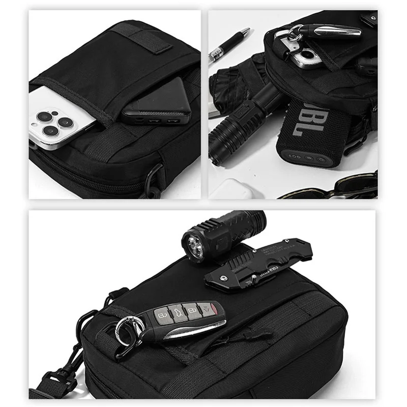 Riñonera MOLLE táctica para hombre con bandolera y teléfono - imagen 2