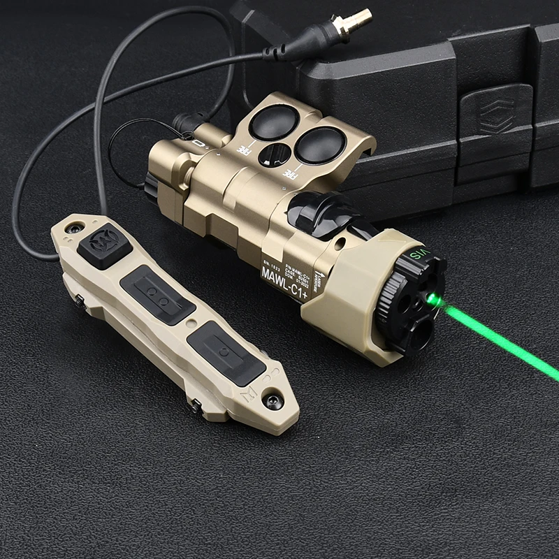 WADSN MAWL-C1 indicador de Metal interruptor de doble función linterna Surefir enchufe SF botón de presión láser de 2,5mm punto rojo verde azul IR - imagen 5