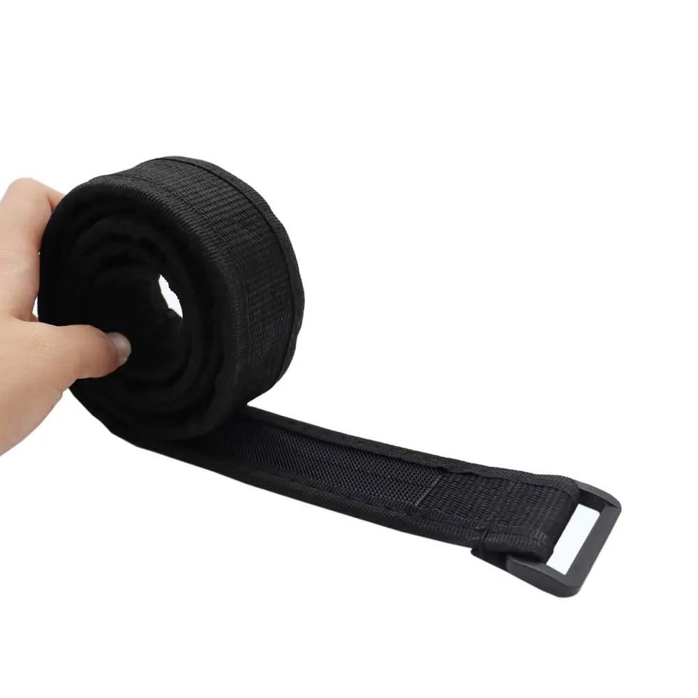 Cinturón de caza táctico ajustable, pretina de tiro Airsoft, cinturón de gancho y bucle de nailon negro - imagen 5