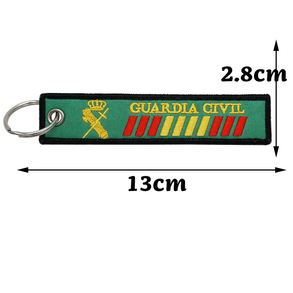 Llavero bordado de la Guardia Civil de España con llavero - imagen 2