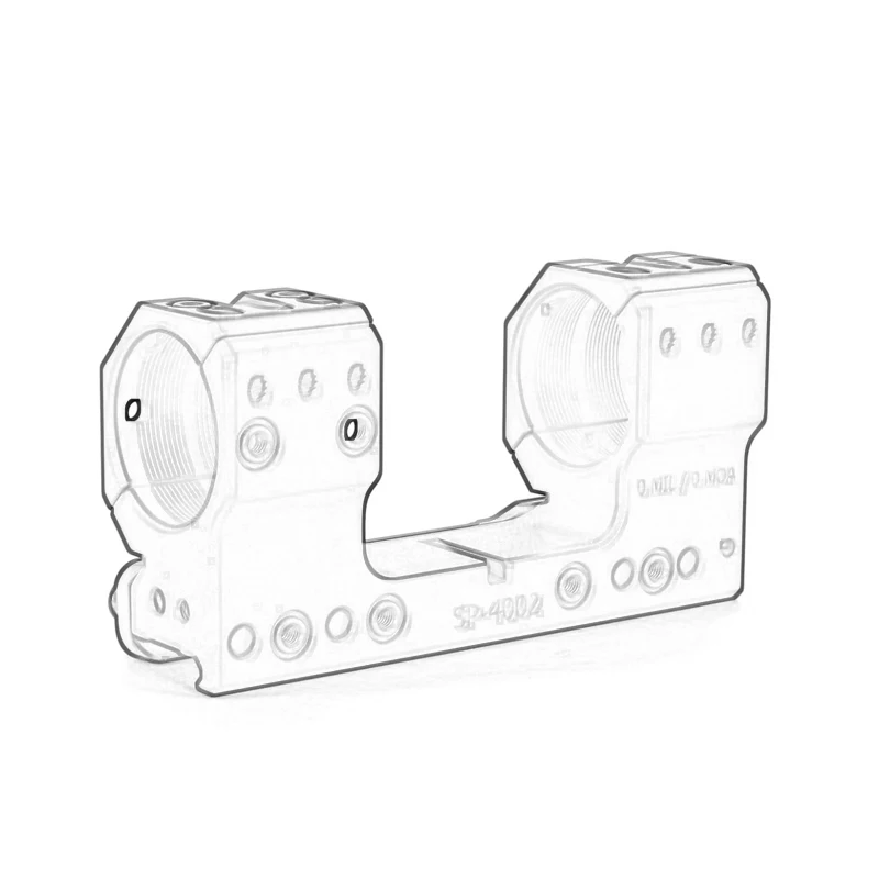 2024 nuevo SP-4002 de tubo de 34mm 4004 sólido 0MIL 0MOA soporte de alcance 38mm 1,5 pulgadas de altura con superficies para accesorios de mira de punto rojo - imagen 5