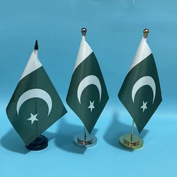 Bandera Pakistán de escritorio poliéster