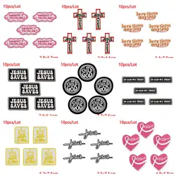 10 unids/lote de parches bordados con letras de Hip-Hop para ropa, parches termoadhesivos con dibujos animados para planchar en vacaciones, apliques adhesivos