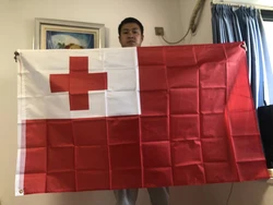 Bandera Tonga de poliéster ripstop para decoración y colección
