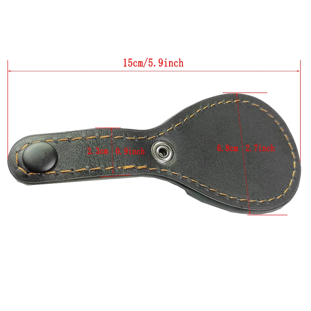 Almohadilla táctica de cuero marrón para Rifle, Protector de zapatos para caza, tiro al aire libre, herramienta de trampa de descanso, envío directo - imagen 2