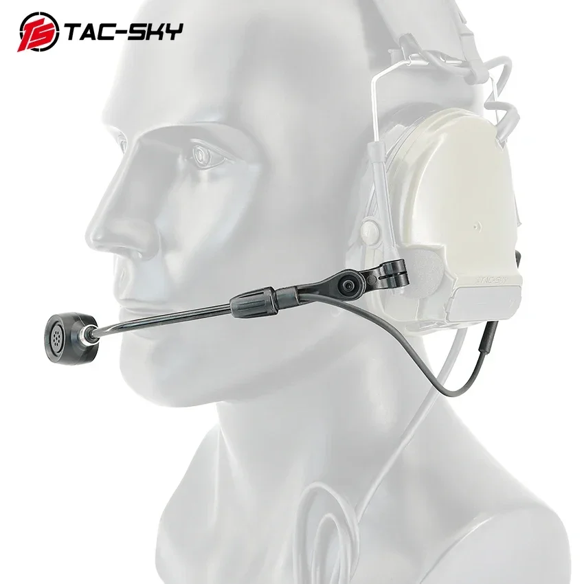 TAC-SKY Auriculares tácticos cancelación de ruido – Adaptador COMTA - imagen 5