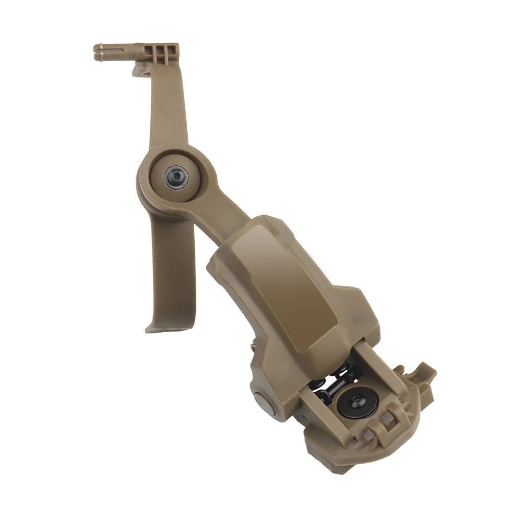 Adaptador de riel para casco táctico para PELTOR ComTac, accesorios de tiro Airsoft, soporte para auriculares compatible con riel Ops Core ARC Team Wendy MLOK - imagen 3