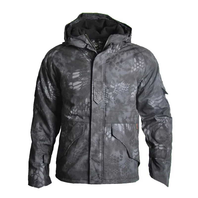 Chaqueta de viaje impermeable para acampar al aire libre, traje de combate con capucha de camuflaje táctico para hombre, chaqueta a prueba de viento, s-4XL - imagen 5