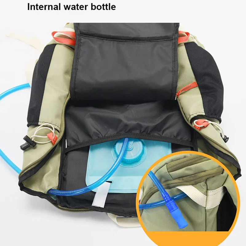 Bolsa de viaje al aire libre de gran capacidad, Mochila deportiva impermeable con múltiples bolsillos, mochila táctica de senderismo y escalada, 40L - imagen 5