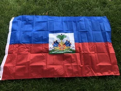 Bandera Haiti 90x150cm polyester doble cara exterior