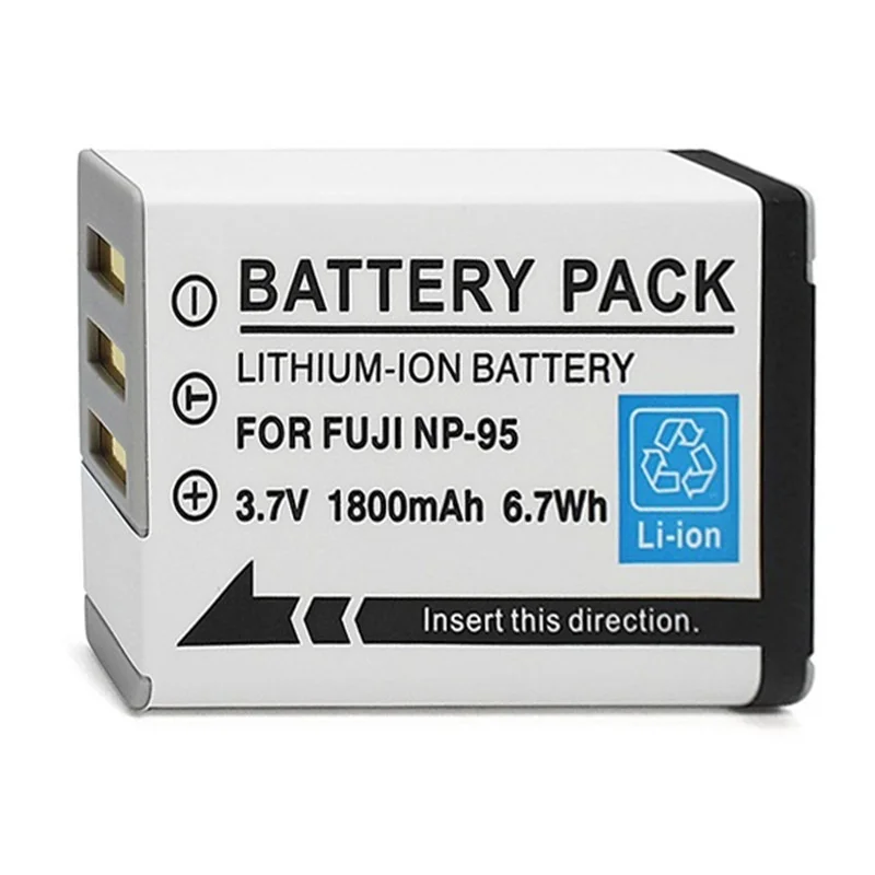 NP-95 NP 95 NP95 3,7 v batería de iones de litio para Fujifilm NP-95 F30 F31 F30fd Real 3D W1 X100T X100S X100 X-S1 3DW1 X70 batería - imagen 5