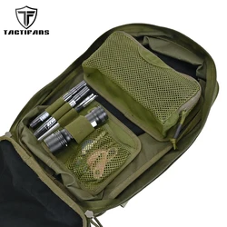 Organizador panel modular mochila malla translúcida llaves gancho