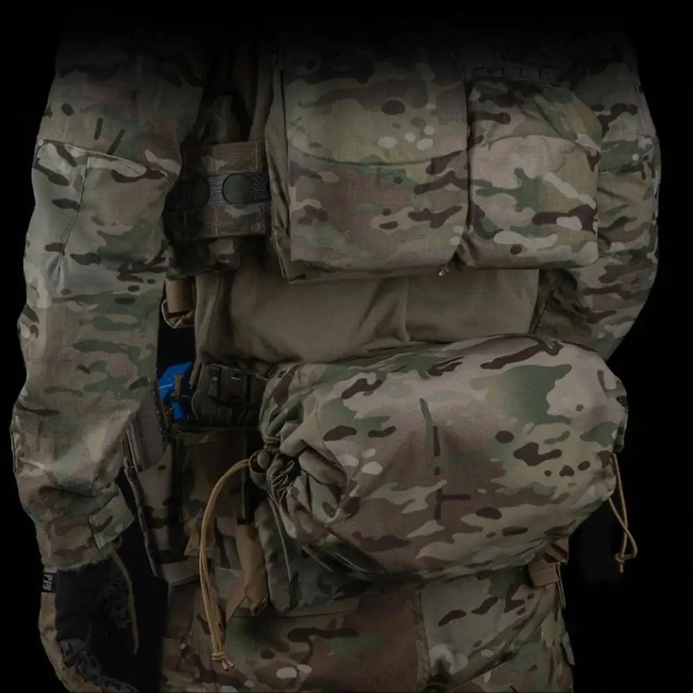Bolsa táctica para máscara de Gas, ajuste de cordón elástico, herramientas de caza al aire libre, rollo de almacenamiento de ropa, 1 bolsa Molle Airsoft, riñonera de combate - imagen 5