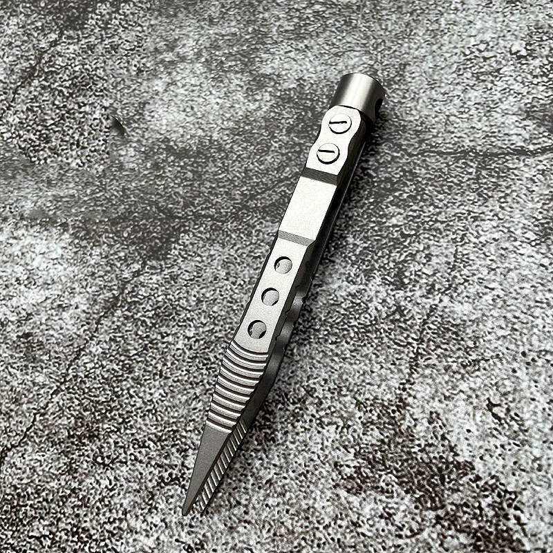 Pinzas de titanio CNC antimagnéticas, antiestáticas, sin oxidación, herramienta EDC para exteriores, Antibacterial, antialérgico - imagen 3