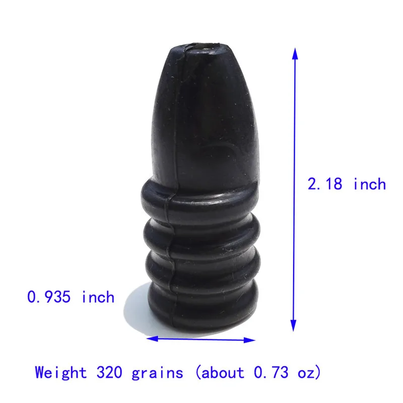 Sharrow-Extremo de repuesto de tope de cuerda, accesorio de tiro con arco, de silicona negra, 7,6mm, 2 uds. - imagen 2