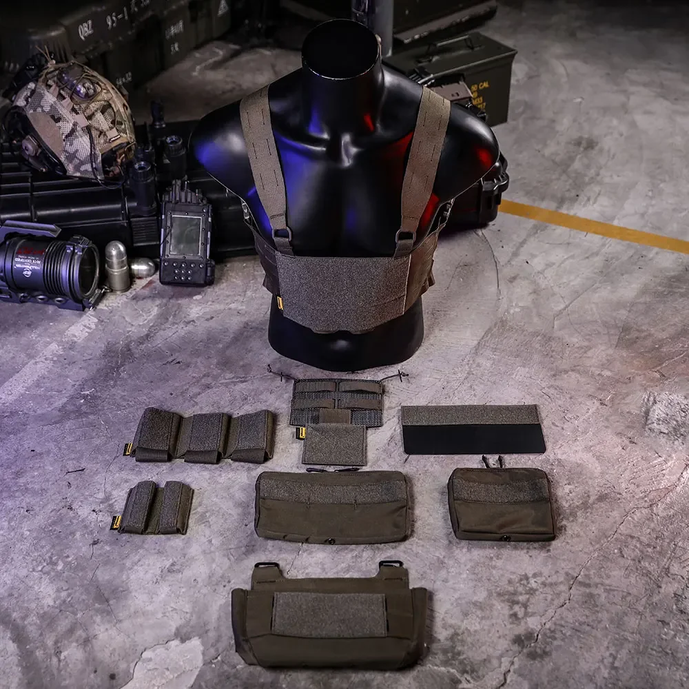 Emersongear táctico para FRO Style Chest Rig Set revista bolsa Mag bolsa caza senderismo Panel deporte combate 11,11 ventas - imagen 5