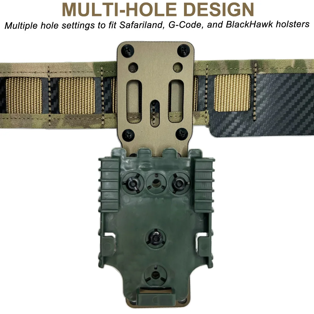 Adaptador de funda de pistola Modular de Metal táctico, transporte de pierna caída para Kit QLS, funda con correa para pierna, equipo Airsoft, accesorios de caza - imagen 2