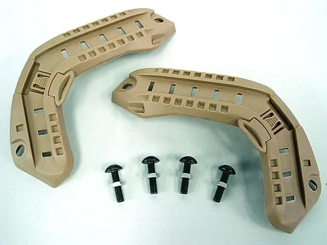 Casco de caza Airsoft, rieles laterales con cordón para Paintball al aire libre, senderismo, táctico, accesorio de bricolaje, 3 colores - imagen 5