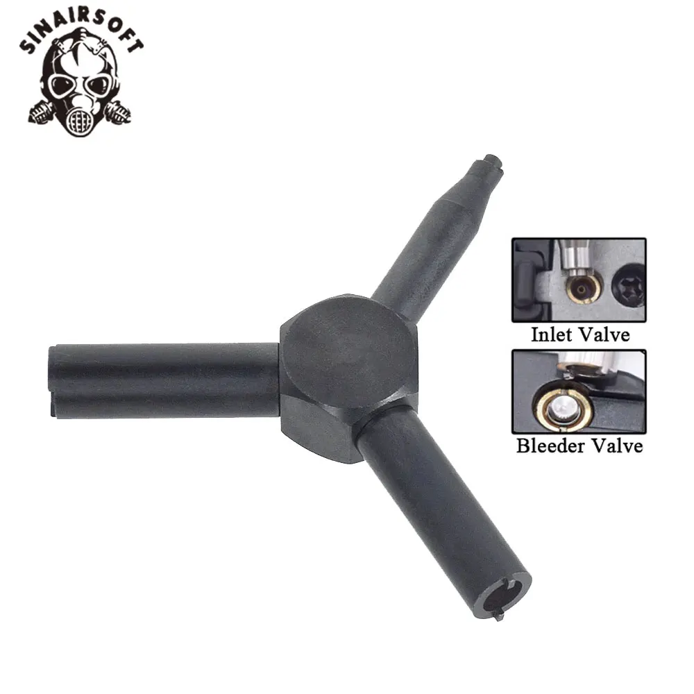 SINAIRSOFT-válvula de Gas táctica GBB Airsoft, llave de acero, Triple fuerza, revista, herramienta de eliminación de carga, caza, KSC WA, pistola de GAS, Rifle