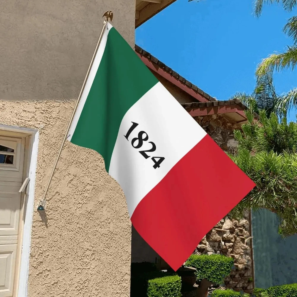 FLAGLINK 90x150 cm Texas 1824 ALAMO Bandera de batalla histórica para decoración