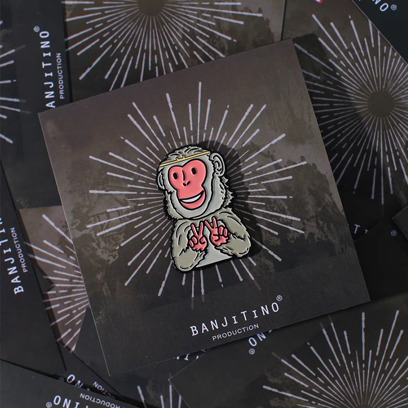 Insignia magnética periférica Black Myth Wukong Monkey, Pin, pegatinas de nevera, bolsa colgante, regalo - imagen 5