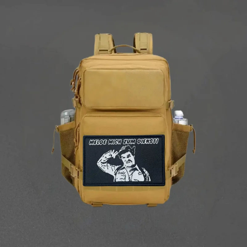 MELDE MICN IUM DIENSTI parche de impresión chaleco táctico gancho y bucle sombreros insignia de moral mochila pegatinas brazalete parches para ropa