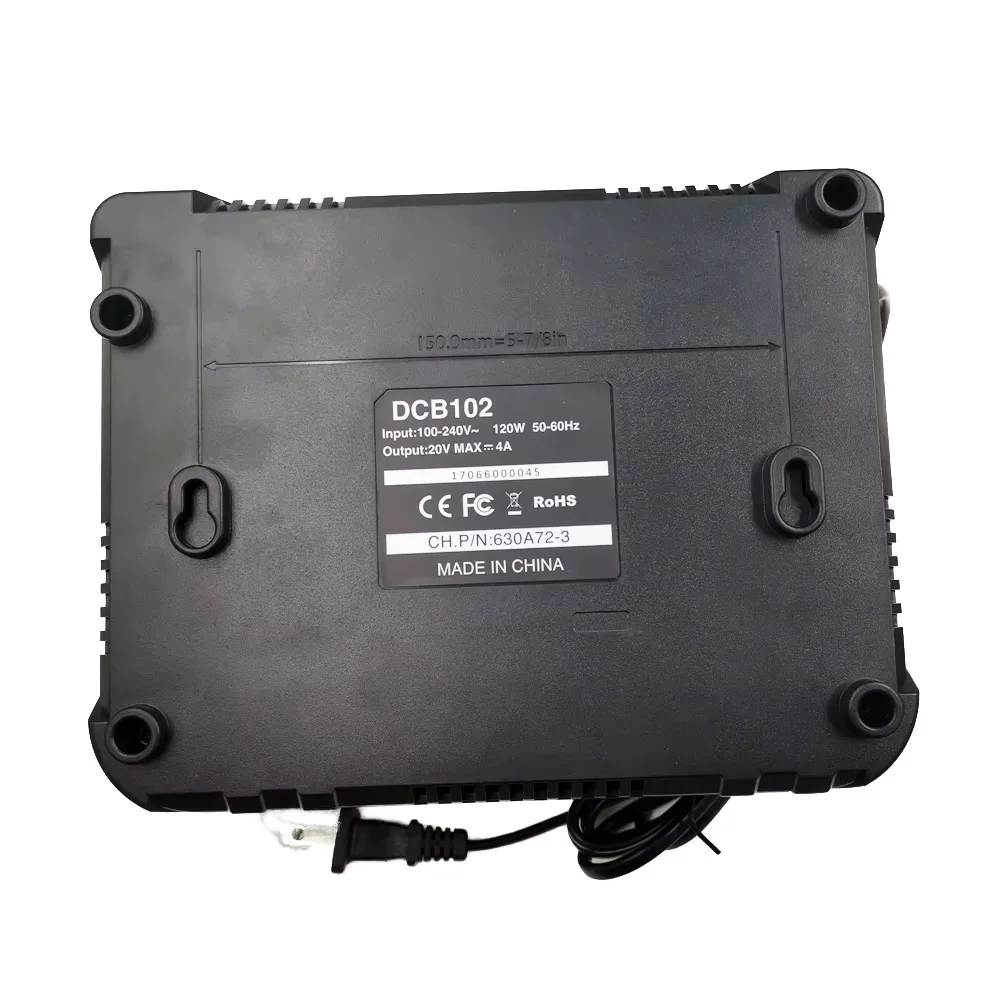 Nuevo cargador de batería de iones de litio de carga rápida DCB102 para DeWalt 12V 14,4 V 18V 20V DCB105 DCB200 doble posición de carga con puerto USB - imagen 3
