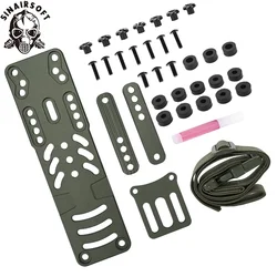 Adaptador RHP 2.0 Modular táctico metal plataforma QLS multiagujero para Airsoft y caza