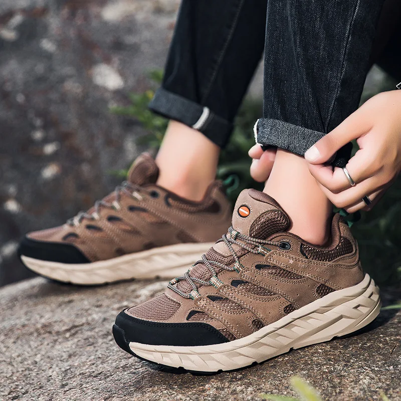 Zapatos de senderismo MERRTO para hombre, zapatos de escalada para deportes al aire libre, botas de caza transpirables, zapatillas de Trekking cálidas para mujer, botas tácticas al tobillo - imagen 5