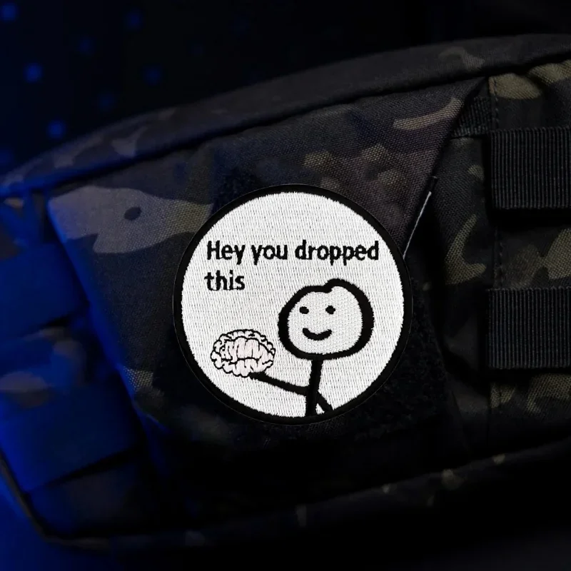 Parches tácticos bordados de gancho y bucle, insignia de moral para hombre, aplique de combate en mochila - imagen 3