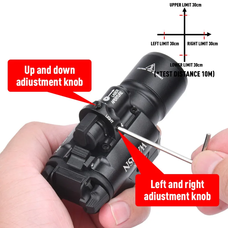 Surefir X400 táctico Airsoft colgante arma Scout luz 600 lúmenes LED pistola linterna con indicador verde rojo X300 X400U - imagen 4
