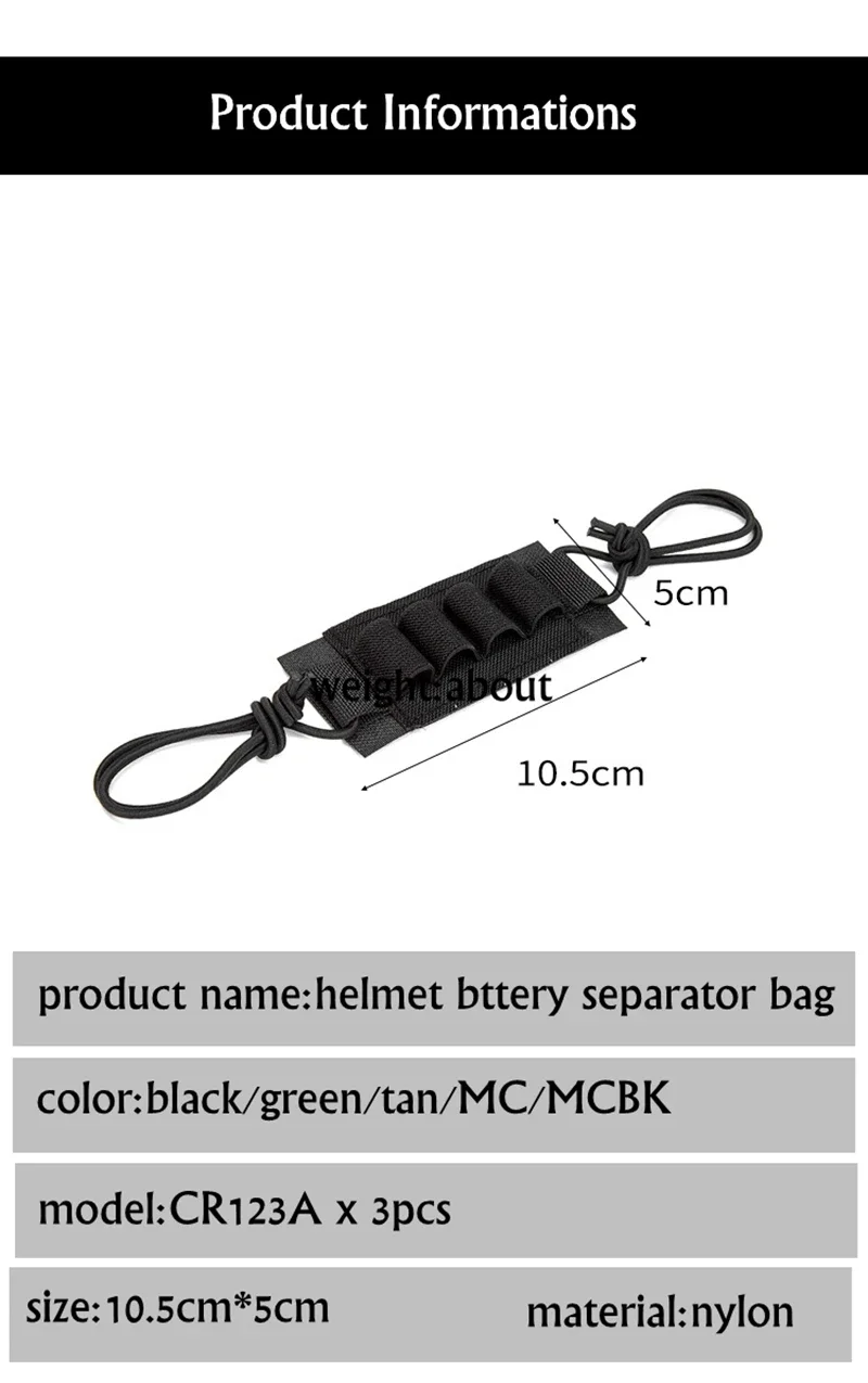 Bolsa CLUSGO para batería táctica en nylon