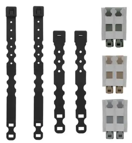 Sistema Táctico Molle para bolsa de revista, Clips Molle de correa, accesorio para AR15 5,56, bolsas Mag individuales/Dobles, 4 Uds. - imagen 2