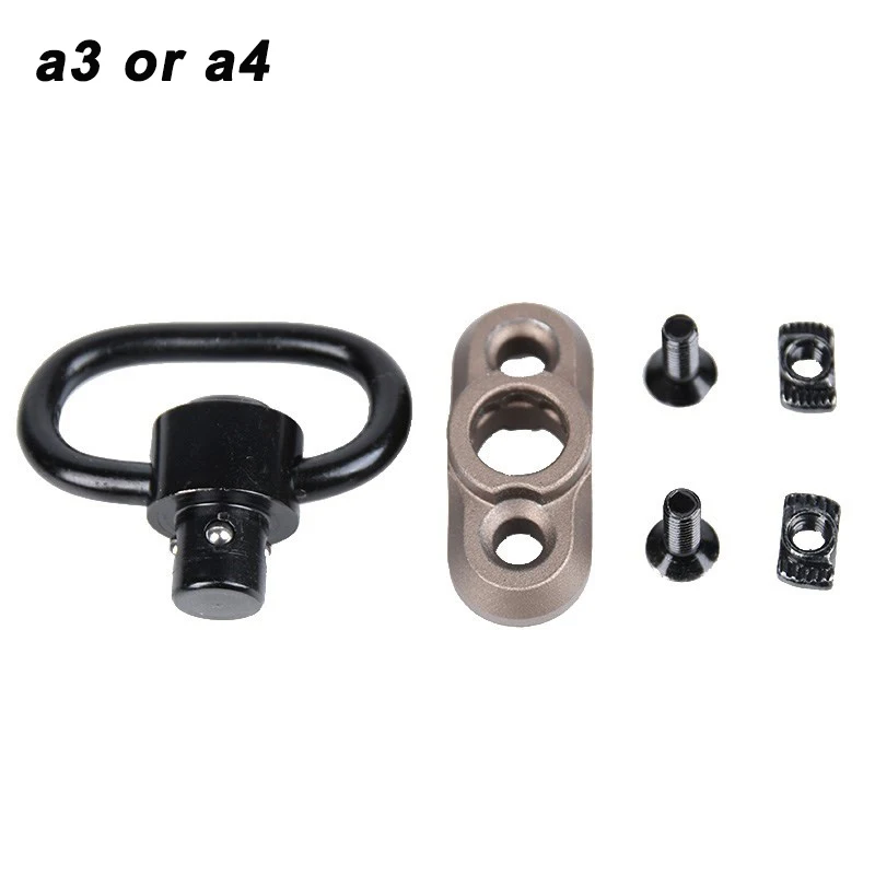 WADSN-montaje táctico de Metal QD para M-LOK Keymod montaje Base accesorios montaje Base Correa giratoria hebilla Botón de liberación rápida - imagen 3