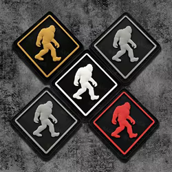 Bigfoot Sasquatch Parche PVC MOLLE – Velcro para gorras y mochilas