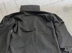 Chaqueta táctica PCU L5 negra de nailon con cremallera y senderismo