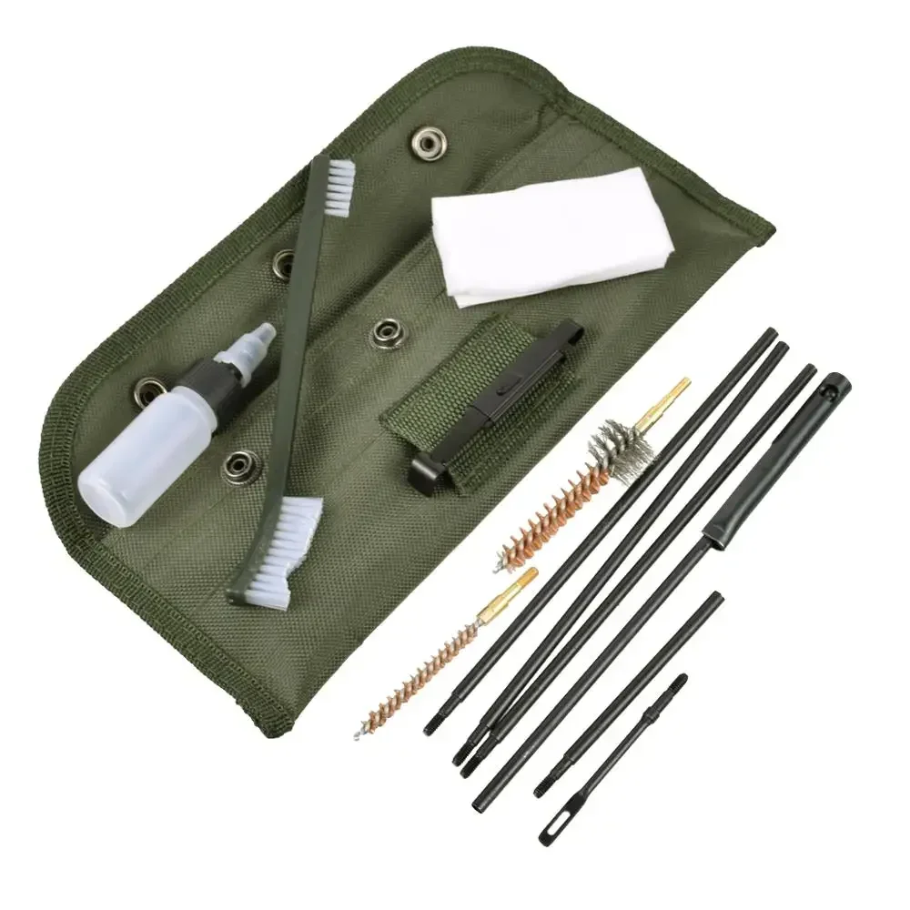 Kit de limpieza de pistola táctica AR15 M16, limpiador de orificios de calibre 5,56.223.308 para Rifle de carabina Ruger 10/22 Juego de cepillos para Rifle - imagen 4