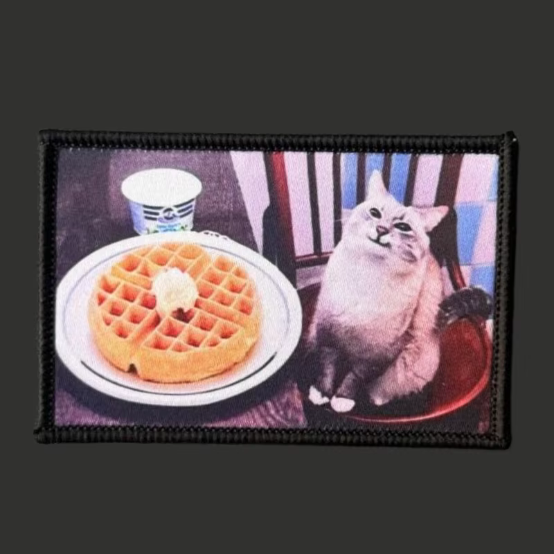 Parche táctico velcro gato – Insignia moral para mochila y ropa - imagen 5