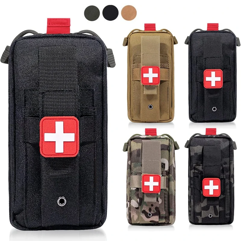 Bolsa médica Molle para torniquete, Kit de primeros auxilios táctico, Kit de Trauma, emergencia EMT Med para Camping y senderismo - imagen 3