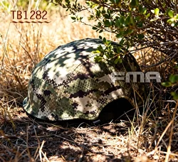 Visera casco táctico con cubierta camuflaje terrestre y montaje MOLLE