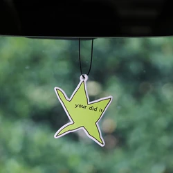 Your did it-tabletas de aromaterapia para coche, colgante de fragancia para Interior de coche, ambientador, decoración colgante para espejo retrovisor