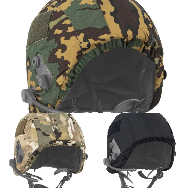 Funda casco ruso Algin con visera – Protector textil táctico - imagen 3